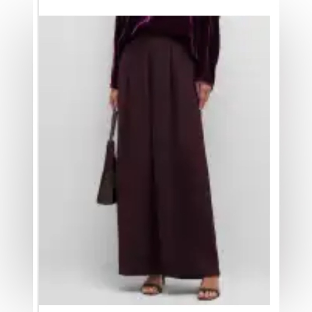 Eileen Fisher Cassis Silk Pants EUC